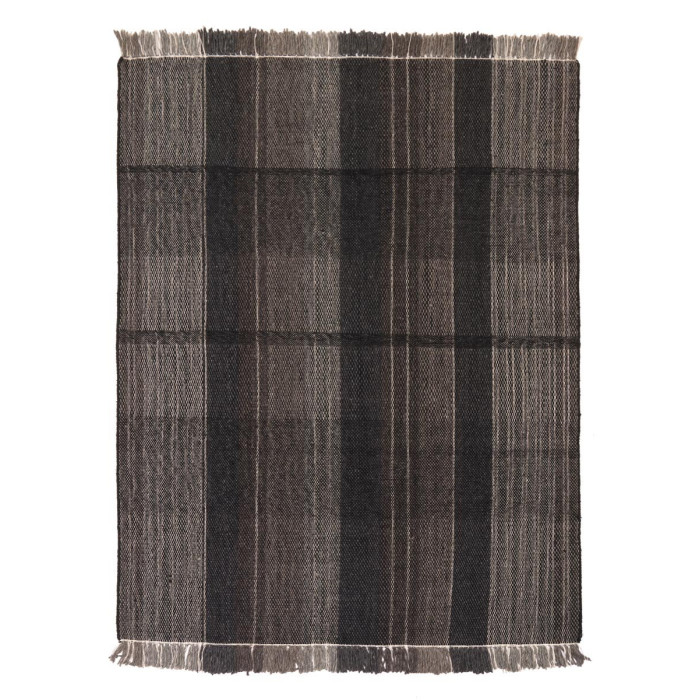Alfombra NORTON BLACK GRAY (Handmade Collection)